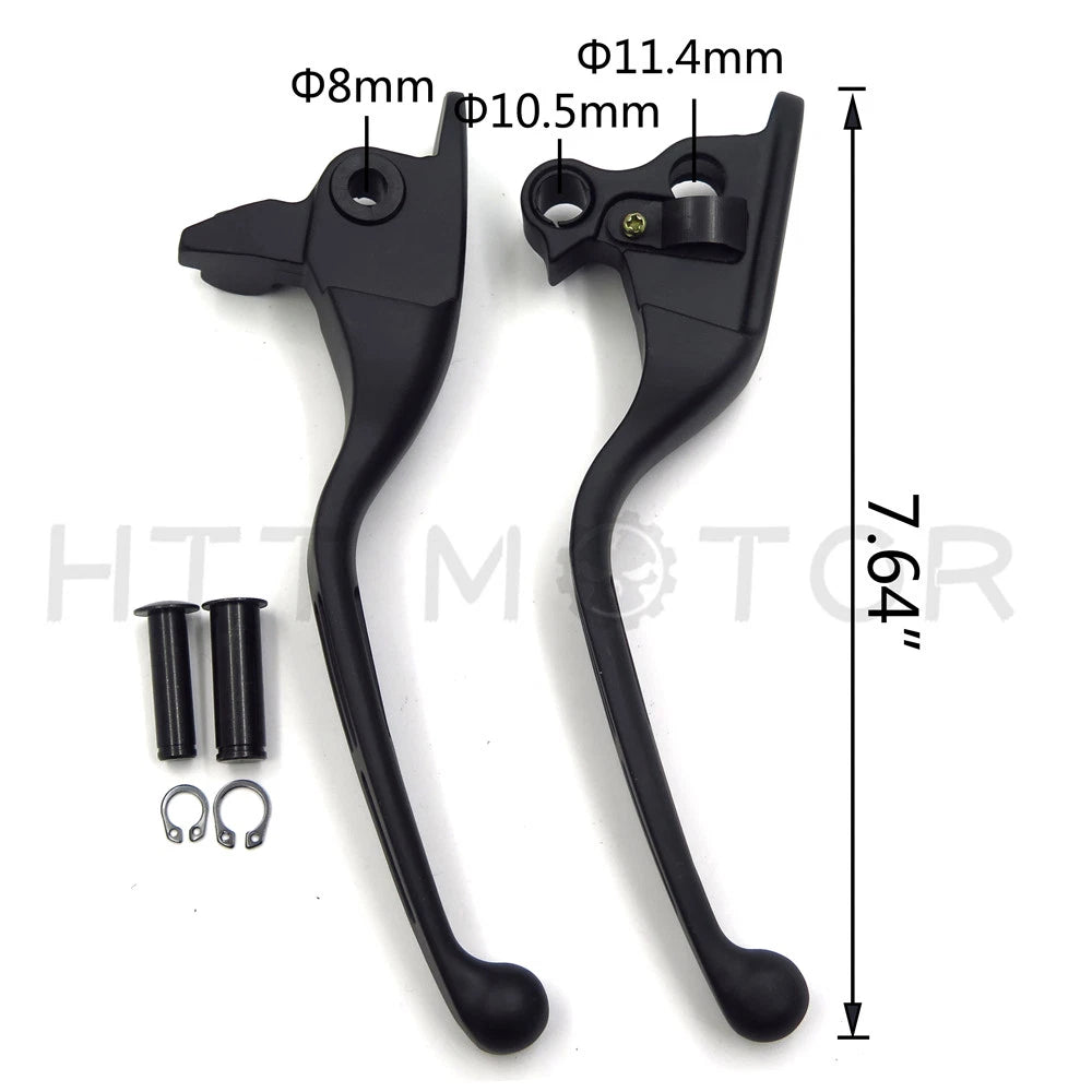 Black Brake Clutch Hand Levers for Harley Touring Trike (2008–2013)