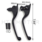 Black Brake Clutch Hand Levers for Harley Touring Trike (2008–2013)