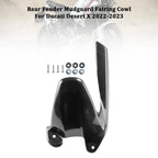 Rear Fender Mudguard Fairing Cowl for Ducati Desert X (2022–2024) Carbon