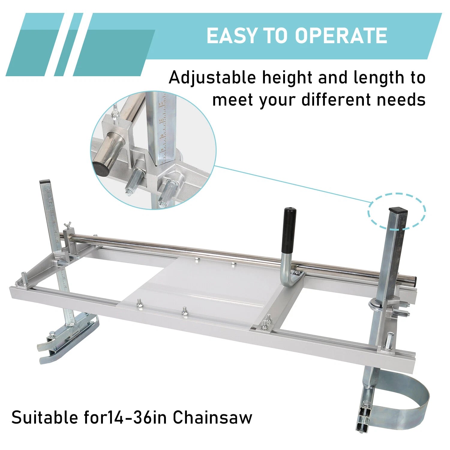 Chainsaw Mill Guide for Portable Chainsaws (14"-36")