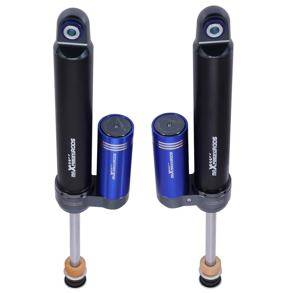 10 Way Damping Reservoir Rear Shock Pair 0-2" Lift For Dodge RAM 2500 4WD 2014+