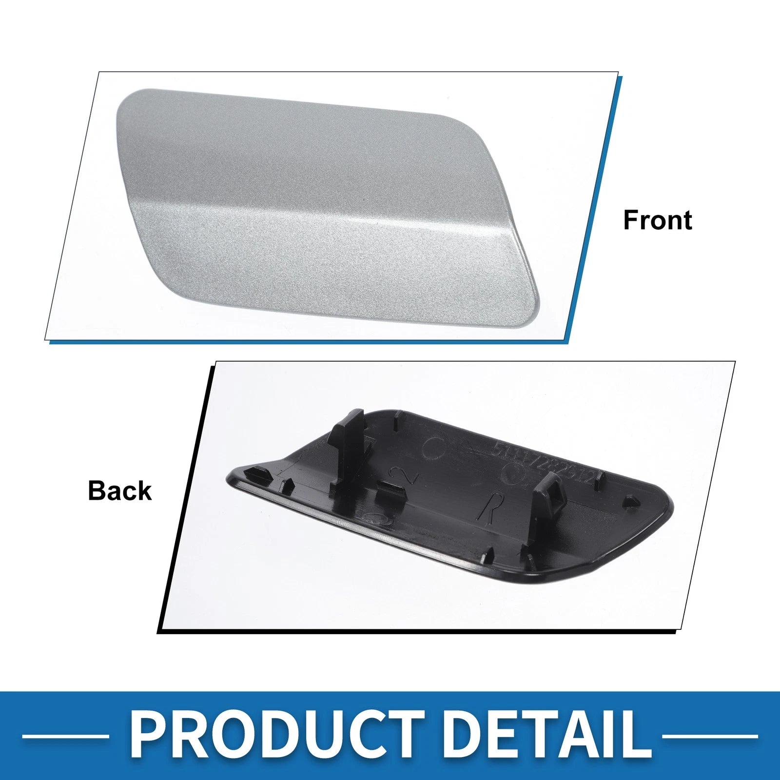 Front Right Headlight Washer Nozzle Cover for BMW 640i (2012–2015)