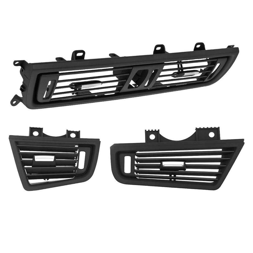 3X Air Vent Grille for BMW 520i 520d 525i 528i 530i 535i GT (2010–2016) Black