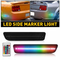 2X RGB LED Rear Bumper Side Marker Lamps for Ford Mustang (2005–2009) 4R3Z15A201BA