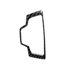 Interior Multimedia Knob Cover Trim for Audi A6 A7 (2012–2018) Carbon Fiber Black