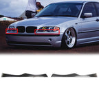 2X Headlight Eyebrow Eyelid Cover Trim for BMW E46 325i 325xi (1998–2006)