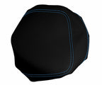 Console Lid Armrest Cover for Ford F150 Lariat (1997–2003) Carbon Fiber Blue Stitch