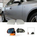 Heated Blue Mirror Glass Left for Audi A4L A6L Q3, Skoda Octavia Superb (2010–2023)