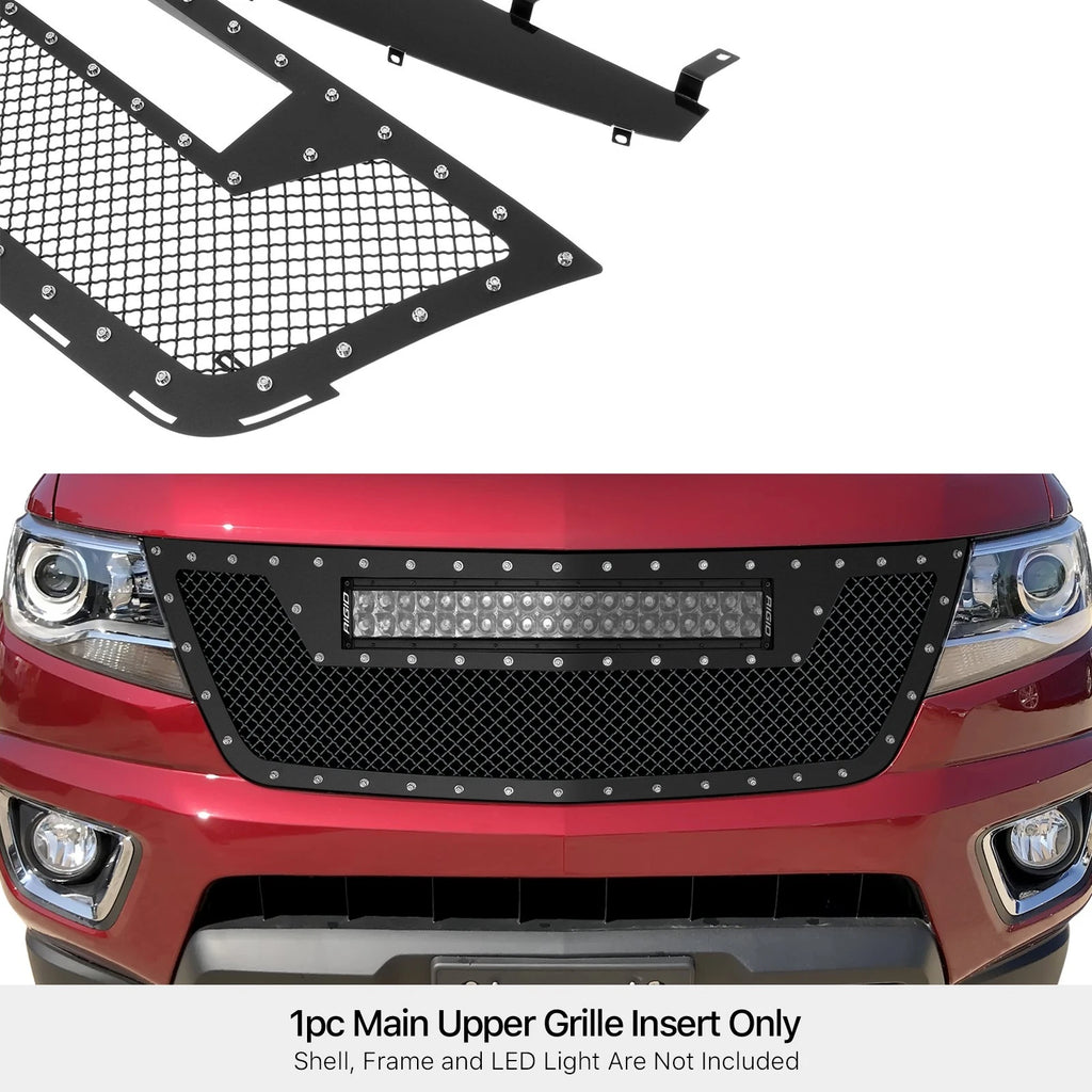 Stainless Black Mesh Rivet Grille for Chevy Colorado (2015-2020)