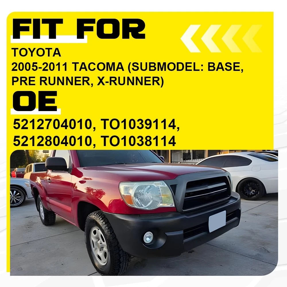 Set of 2 Front Fog Light Covers for Toyota Tacoma (2005–2011)
