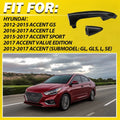 Outer Exterior Door Handle for Hyundai Accent (2012–2017) - Driver Side, Rear