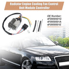 Set of 1 Radiator Engine Cooling Fan Control Module for Audi A6 (2009–2011)