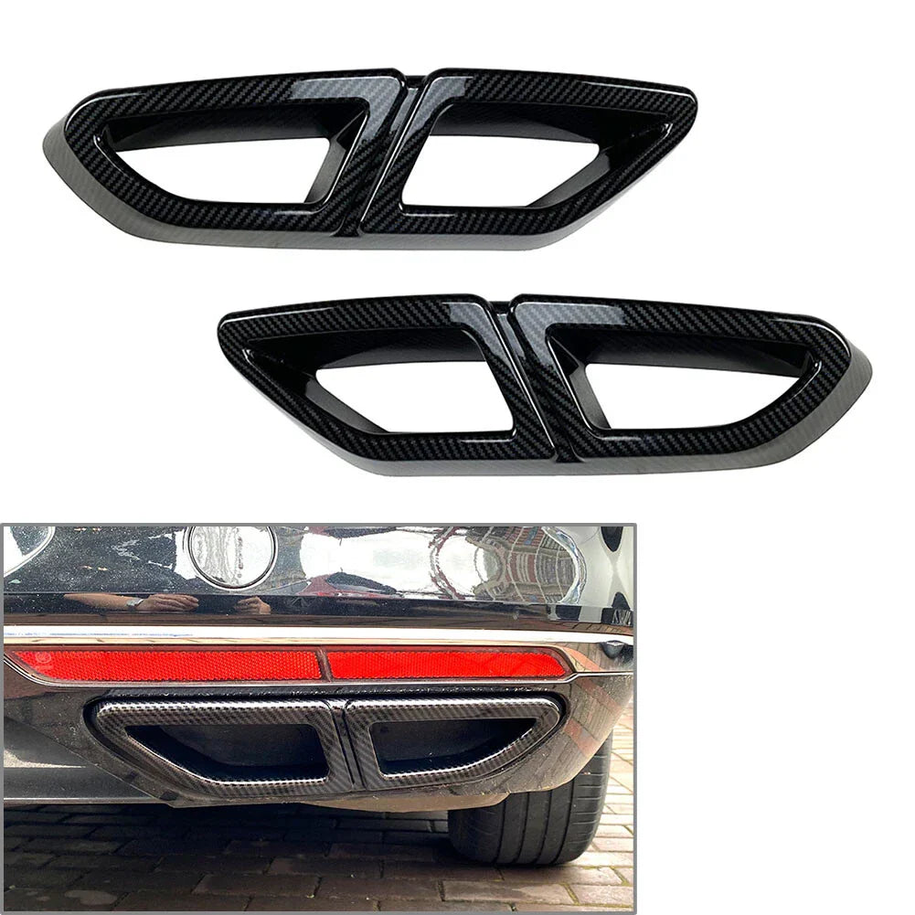ABS Rear Exhaust Muffler Tail Pipe Cover for VW Passat Variant (2016-2019)
