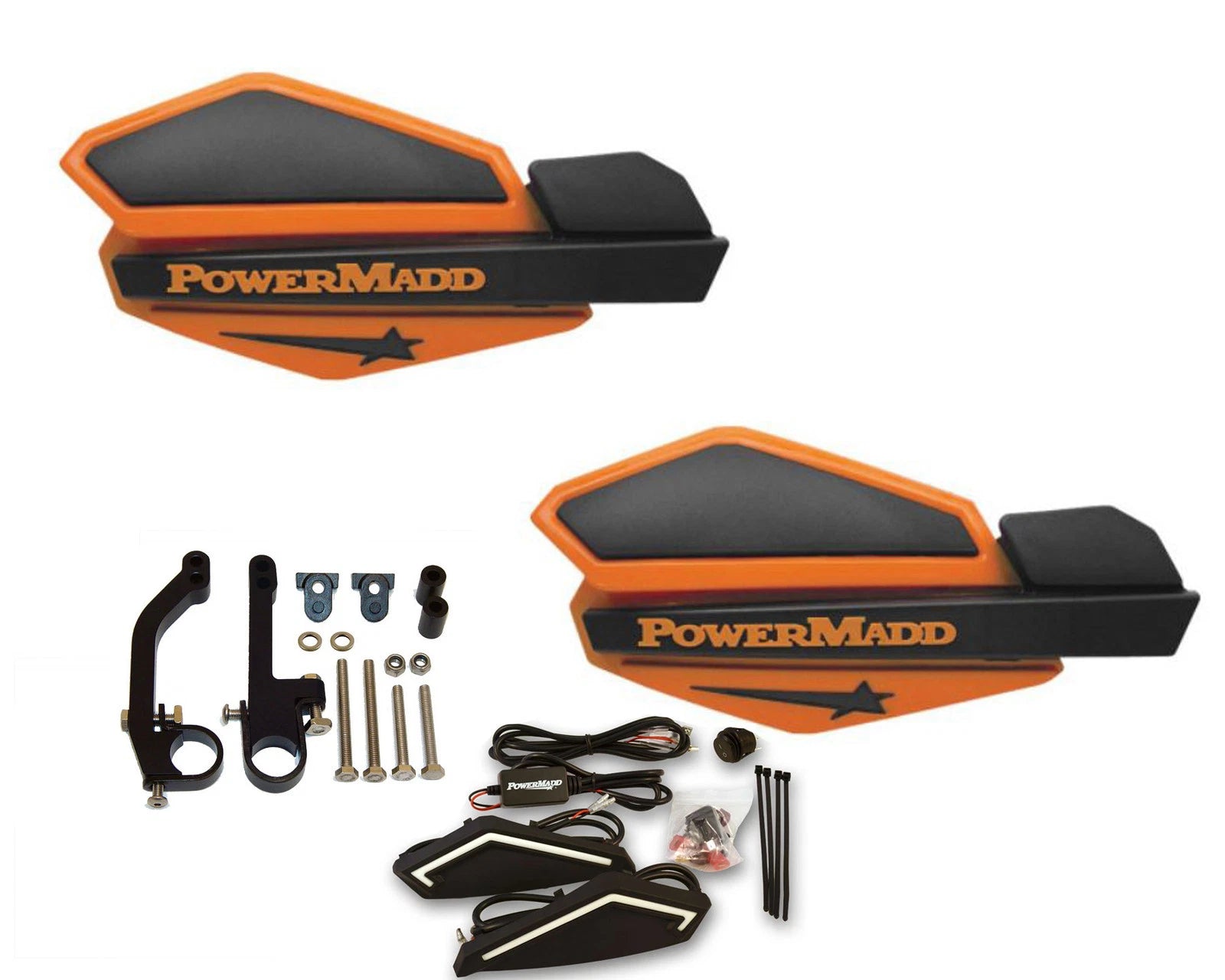 Powermadd Star Series Handguards LED Kit for Ski-Doo Snowmobiles