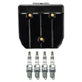 Set of 4 Bosch Ignition Coils & NGK Iridium IX Spark Plugs for A4 TT 318i Golf Jetta