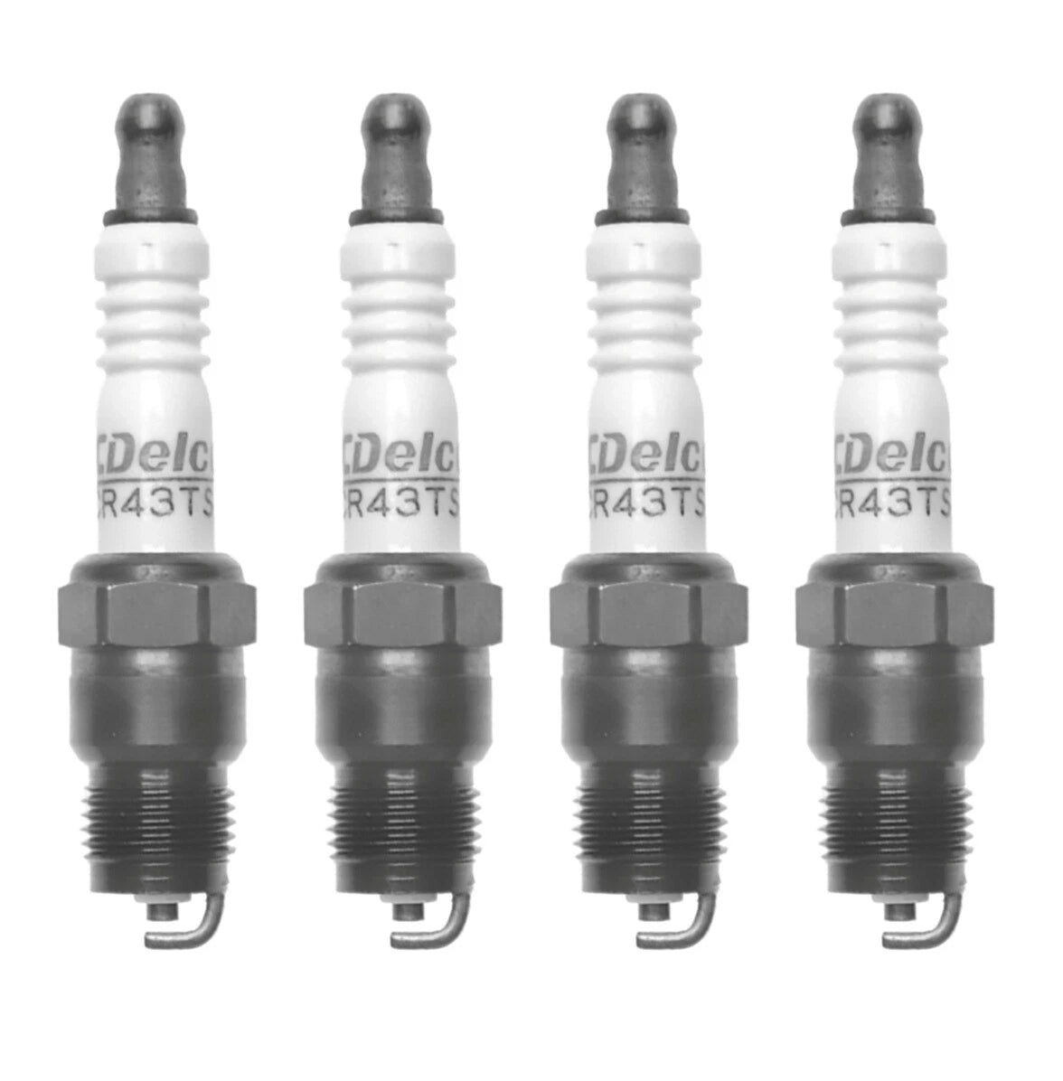 Set of 4 Spark Plugs for Chevy Monza Vega Pontiac Acadian Astre (1971–1980)