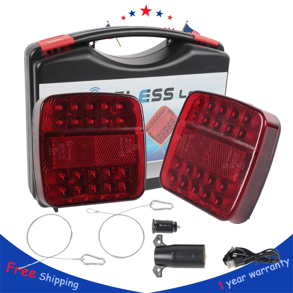 Rechargeable LED Trailer Lights for Trailer (Wireless Magnetic)