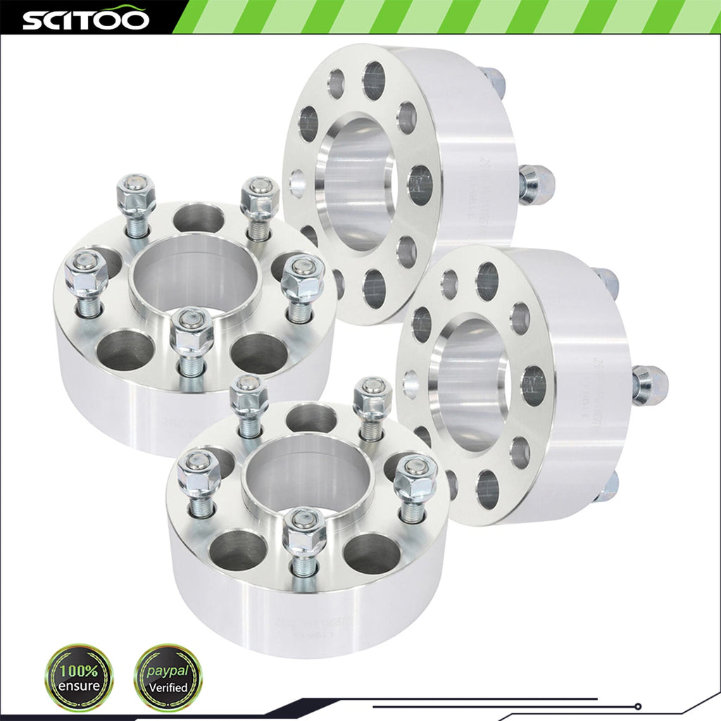 Set of 4 Wheel Spacers 5x4.5 2" 12x1.5 for Ford Mustang Ranger Edge Mercury Lincoln