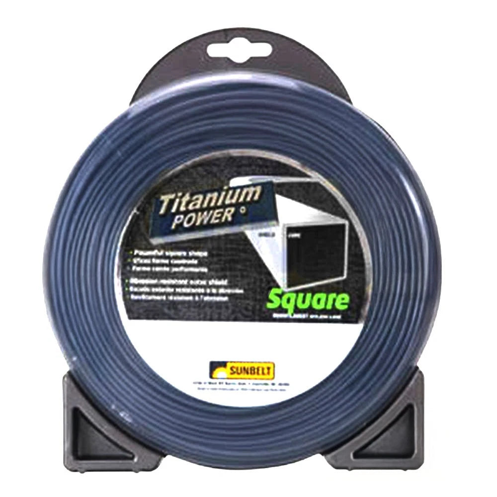 B142130 Titanium Power Trimmer Line (.130" Square)