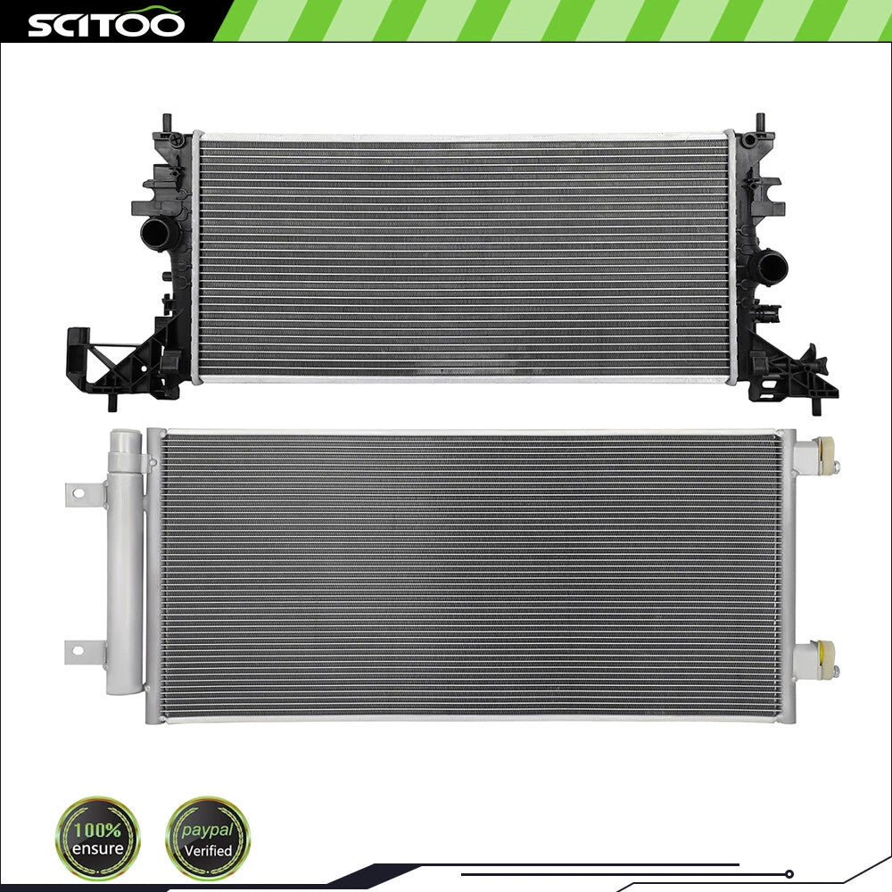 Radiator and A/C Condenser Kit for Chevrolet Cruze (2016–2019)