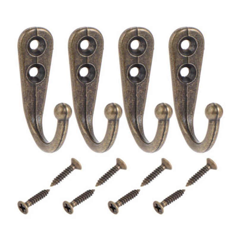 20 Pack Wall Mounted Coat Hooks with Screws