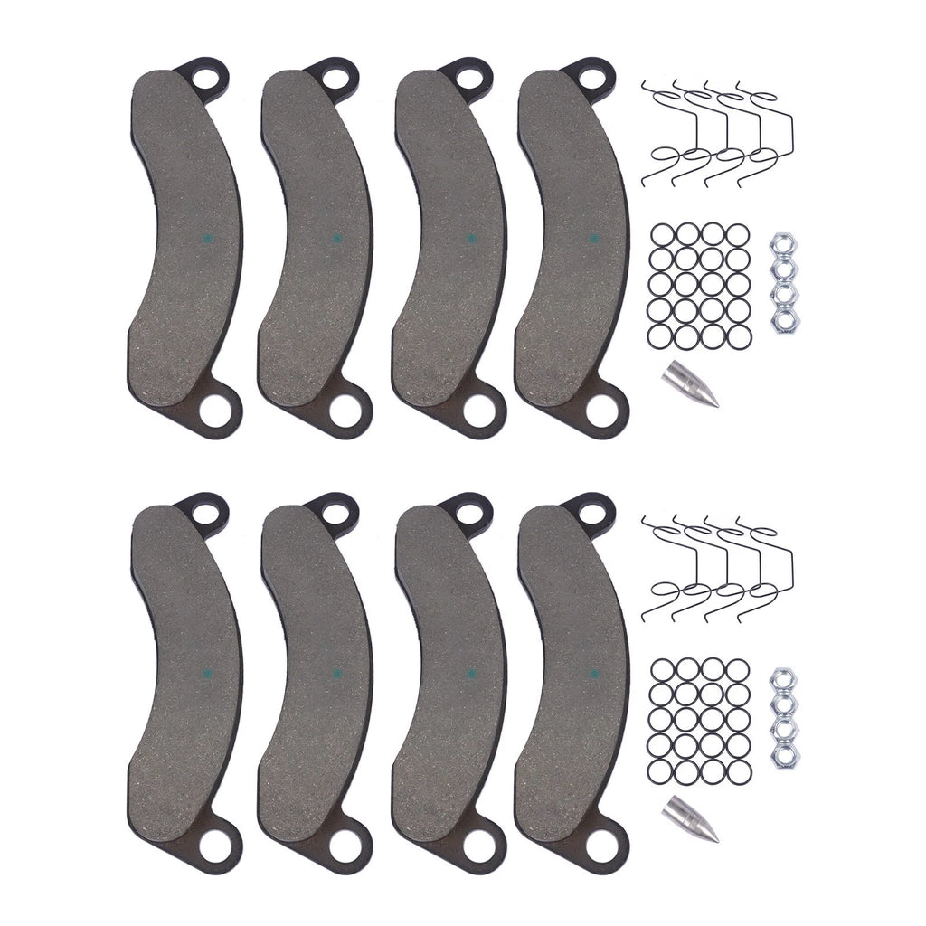 Set of 8 Brake Pads for Dexter Caliper 2 Wheels (10K–12K) Semi-Metallic Black