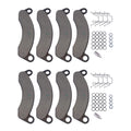 Set of 8 Brake Pads for Dexter Caliper 2 Wheels (10K–12K) Semi-Metallic Black