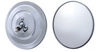 Side Rear View Mirrors Pair Flat 5in Chrome Ribbed Back for Toyota (2005–2015)