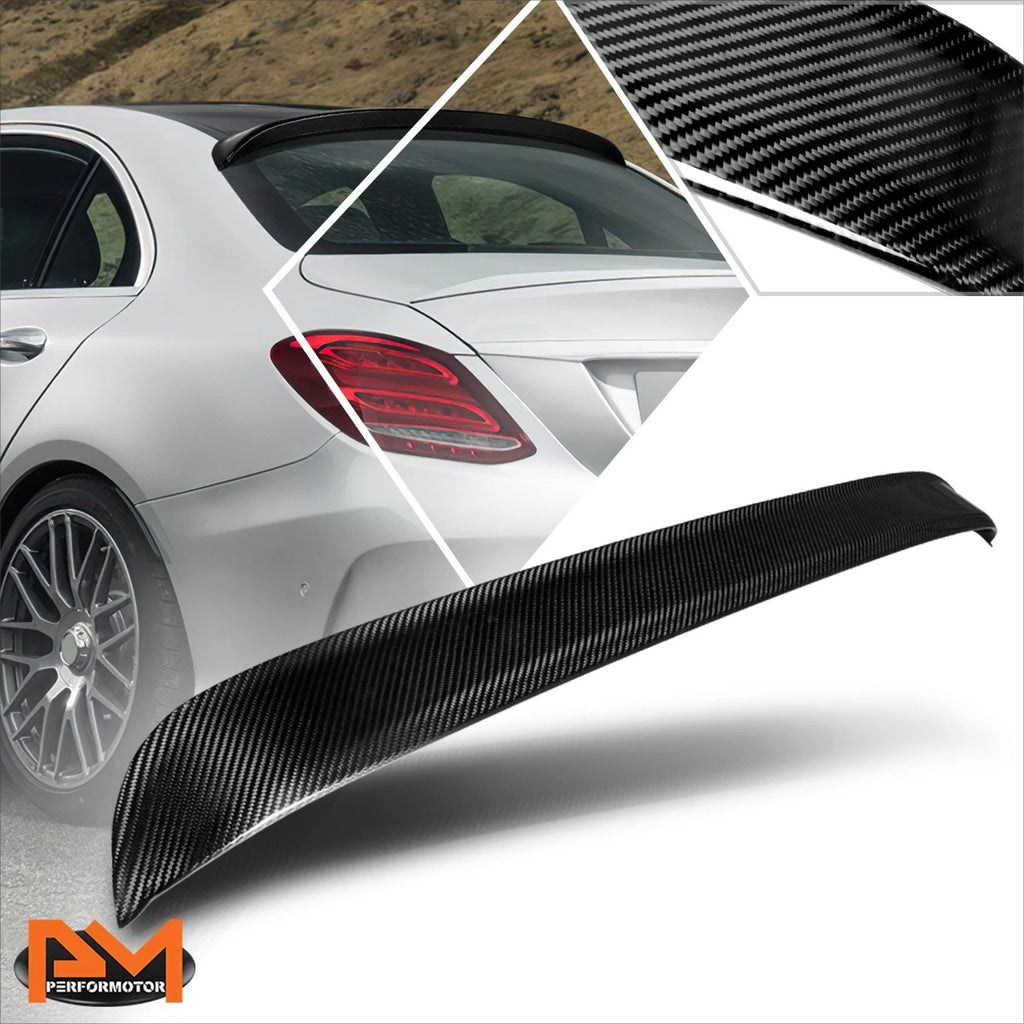 Carbon Fiber Rear Window Roof Spoiler for Mercedes-Benz C Class Sedan (2015–2021)