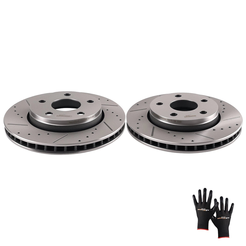 Front Brake Rotors Kit for Jeep Wrangler (2007–2018) S53040