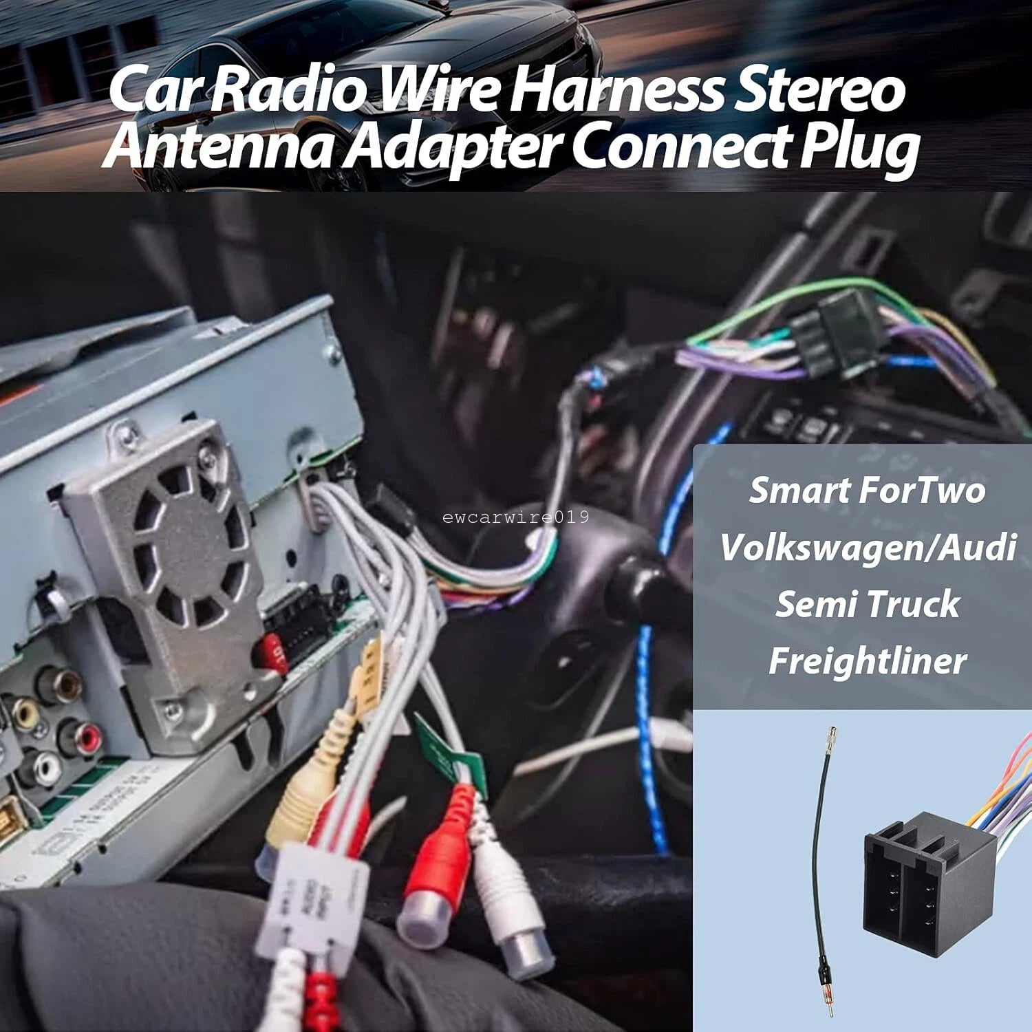 Radio Wire Harness Antenna Adapter for Porsche Cayenne (2003–2010)