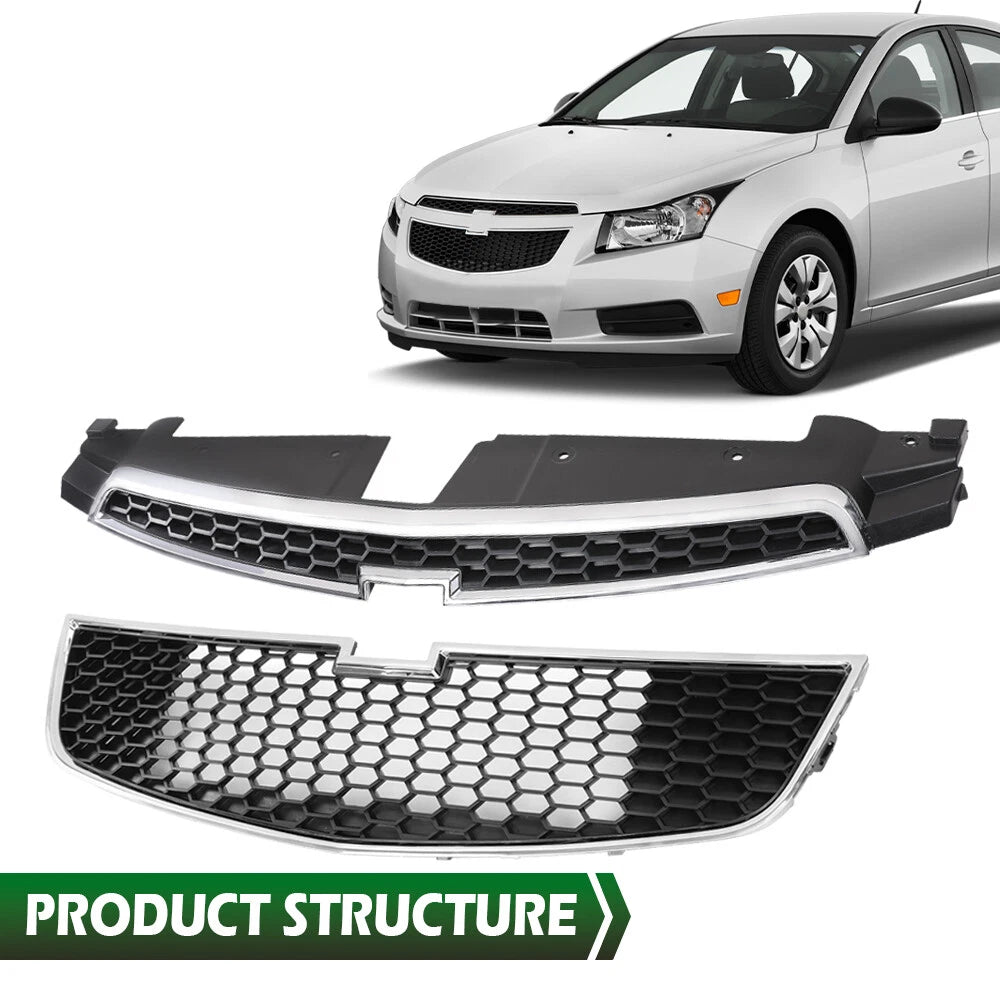 Front Bumper Grille Set of 2 for Chevy Cruze (2011–2014)