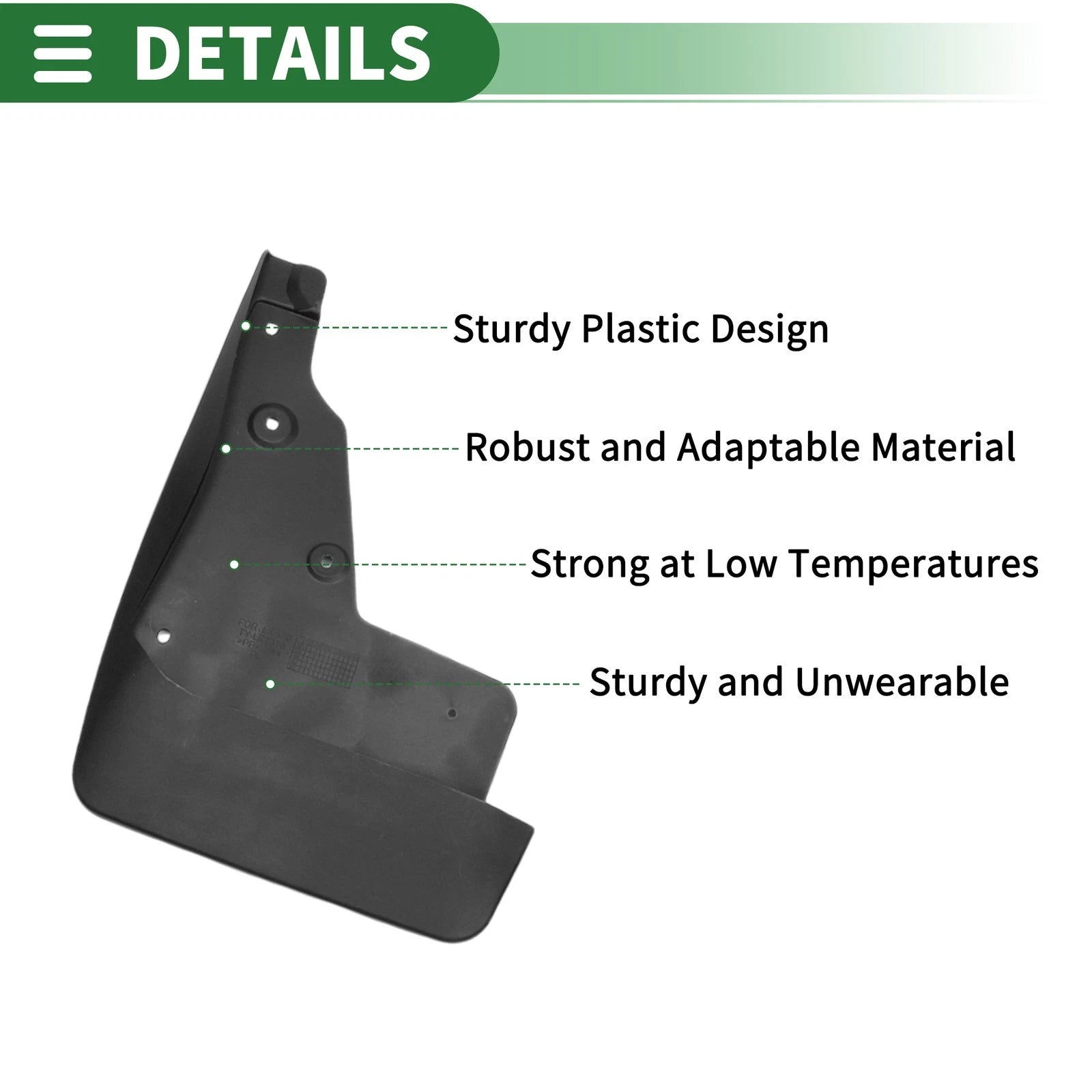 Mud Flaps Splash Guards for Lexus LX570 (2016–2022)