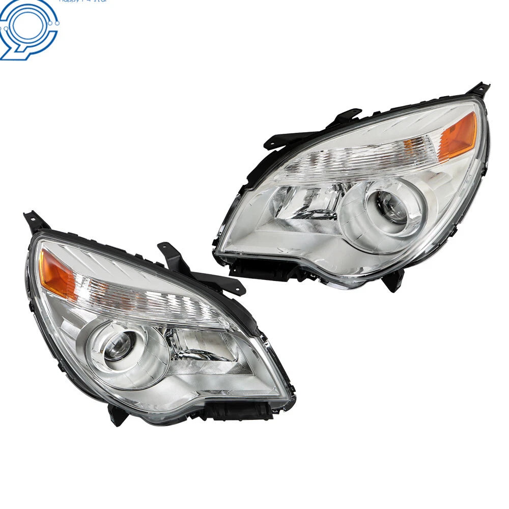 Set of 2 Headlights for Chevy Equinox (2010–2015) Halogen Projector