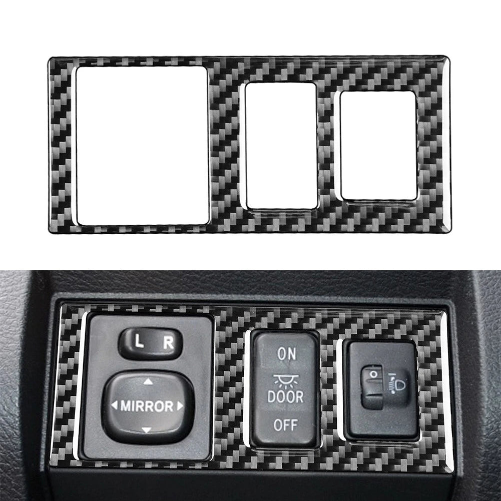 Carbon Fiber Head Light Control Button Cover for Toyota Tundra (2014–2021)