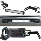 Hidden Bumper 32" LED Light Bar Adjustable Bracket for Dodge Ram 2500/3500 (2003–2019)