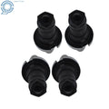 Set of 4 CAT40-ER20 Collet Chucks for Tool Holders (4" Long Gage Length)