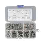 320 pcs Stainless Steel Screw Bolt Nut Set for Assorted Applications