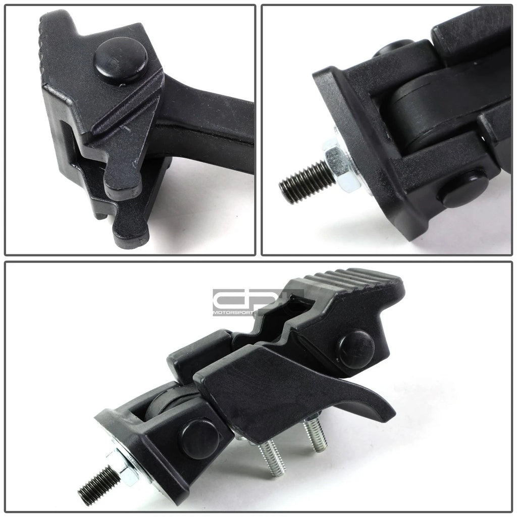 Hood Latch Lock Catch Mount Kit for Jeep Wrangler JK (2007–2017) - Matte Black