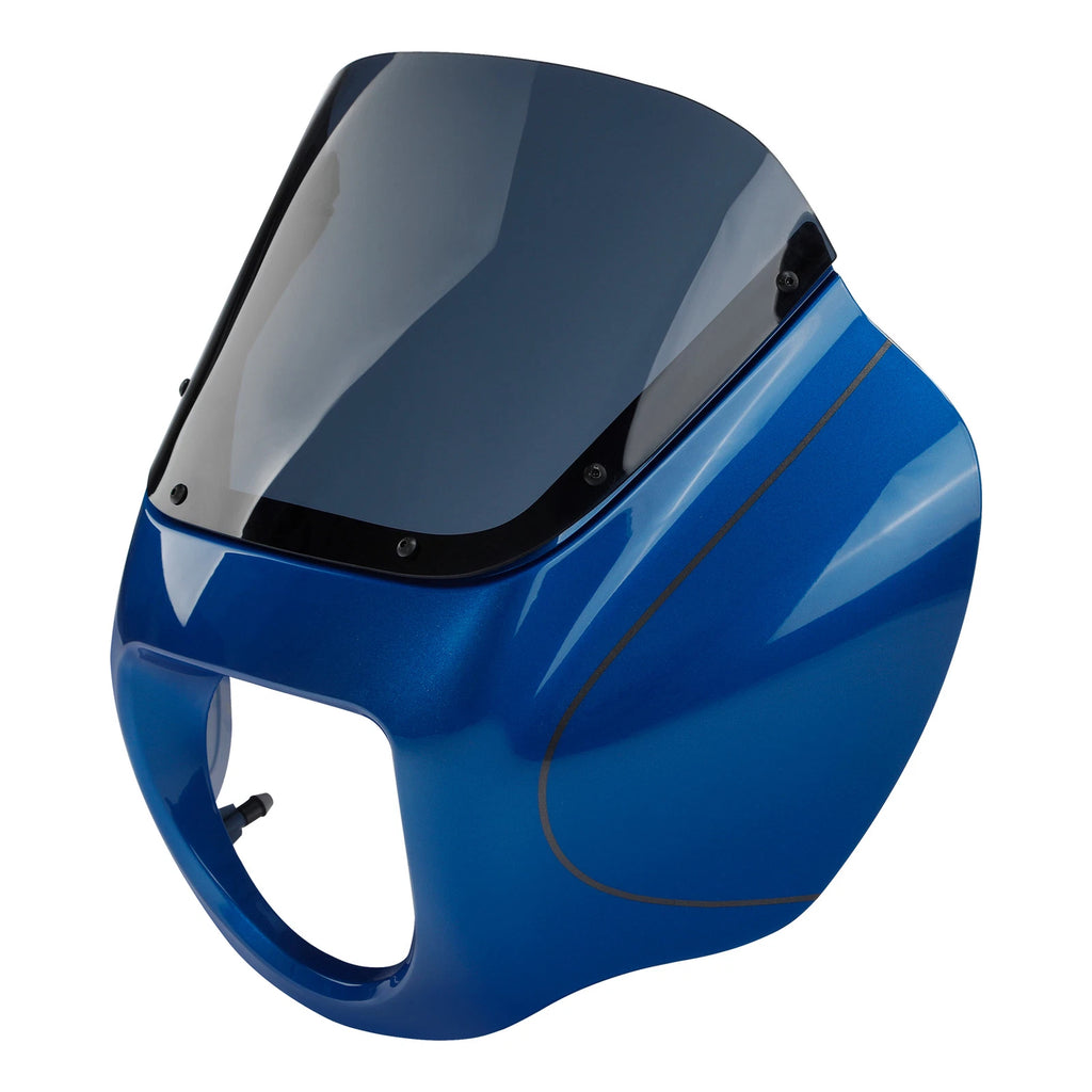 Fairing Windshield with Bracket for Harley Street Bob (2018–2024) Electric Blue