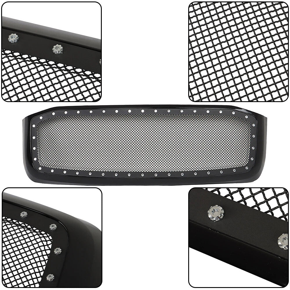 Black Mesh Steel Front Upper Grille for Dodge Ram 1500 (2006â2008)