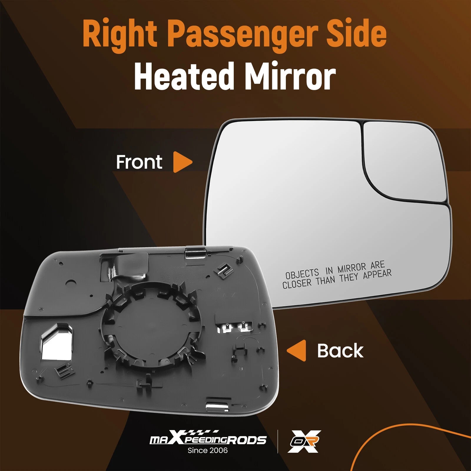 Mirror Glass Passenger Side for Dodge Ram 1500 (2019–2022) 68402036AA