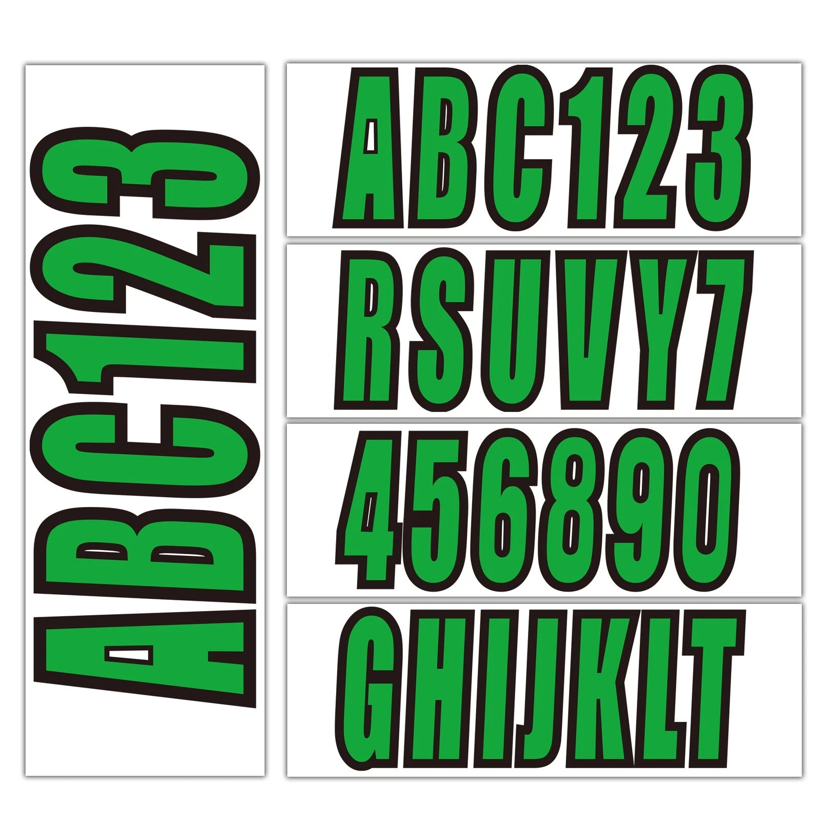 3" Vinyl Lettering Decal Sticker for Boat PWC Ski (Registration Numbers)