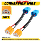 Set of 2 Conversion Wire 9004 to 9003 H4 Pigtail Socket Plug Connector