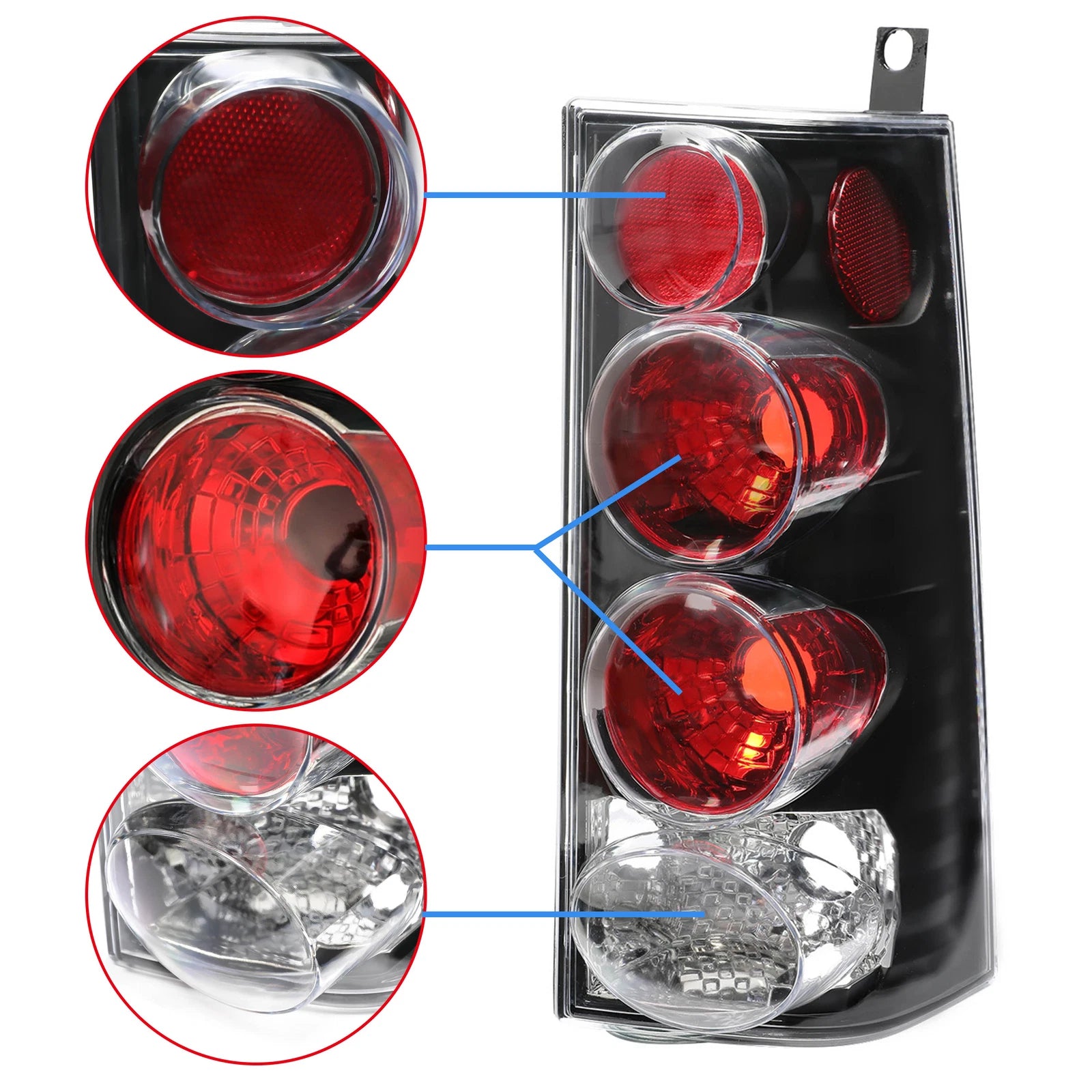 Tail Lights for GMC Savana/Chevrolet Express 1500 2500 3500 (1996-2002)