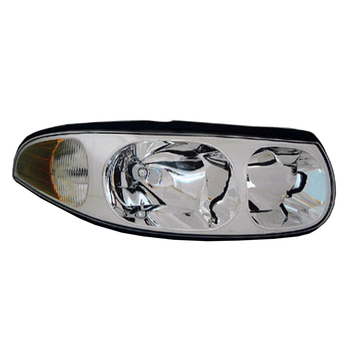 Replacement Passenger Side Headlight Assembly with Fluted High Beam Surface for