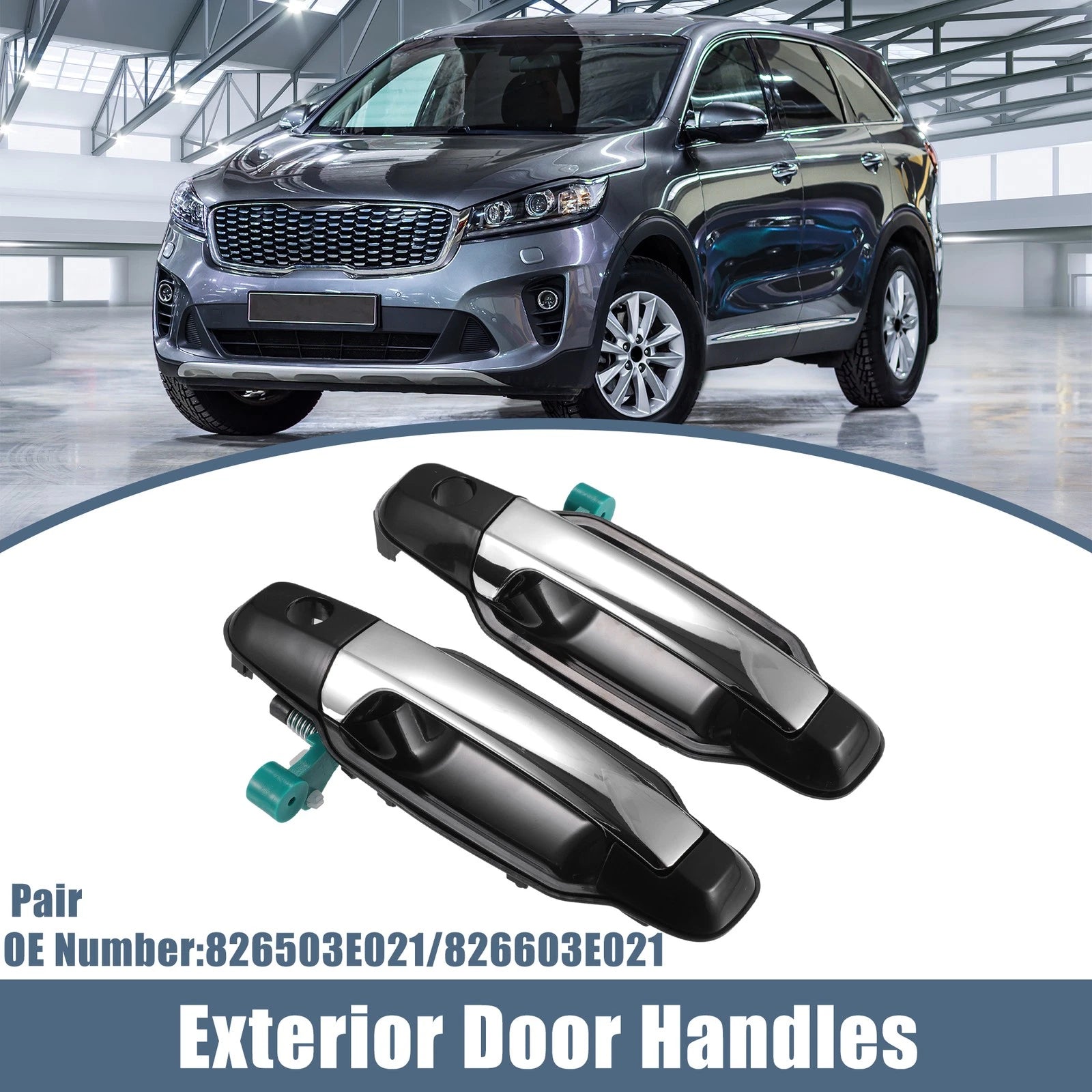 Set of 2 Outside Door Handles for Kia Sorento (2003–2006)