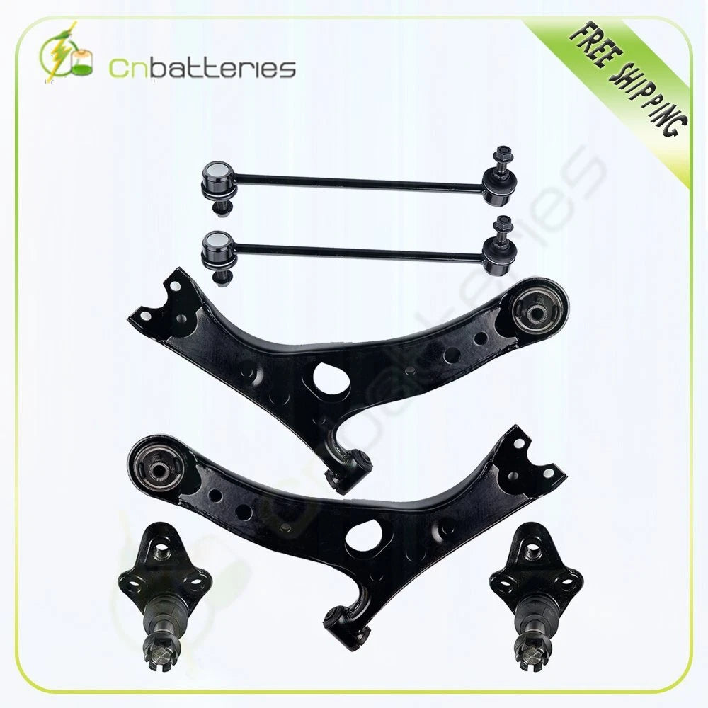6pc Front Lower Ball Joint Control Arm Suspension Kit for RAV4 (2001–2005)