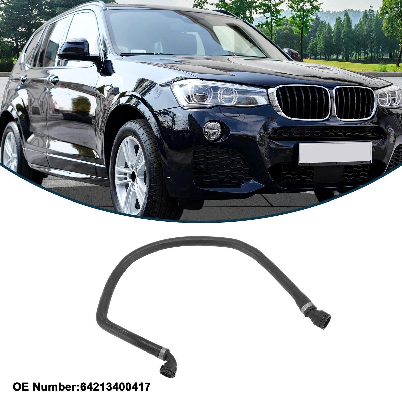 Radiator Hose for BMW X3 (2006) No. 64213400417 Rubber Coolant Hose
