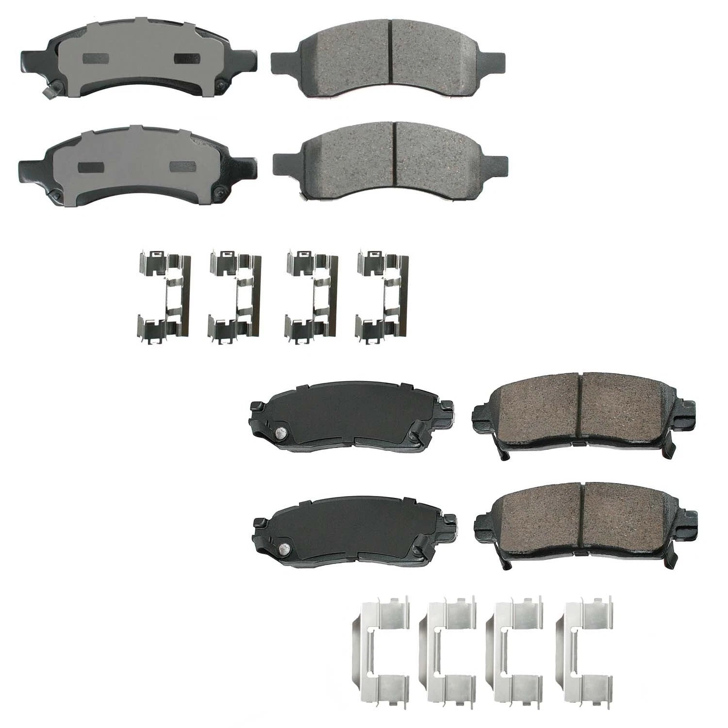 Set of 4 Akebono ProACT Ceramic Brake Pads for Buick Chevrolet GMC Saab